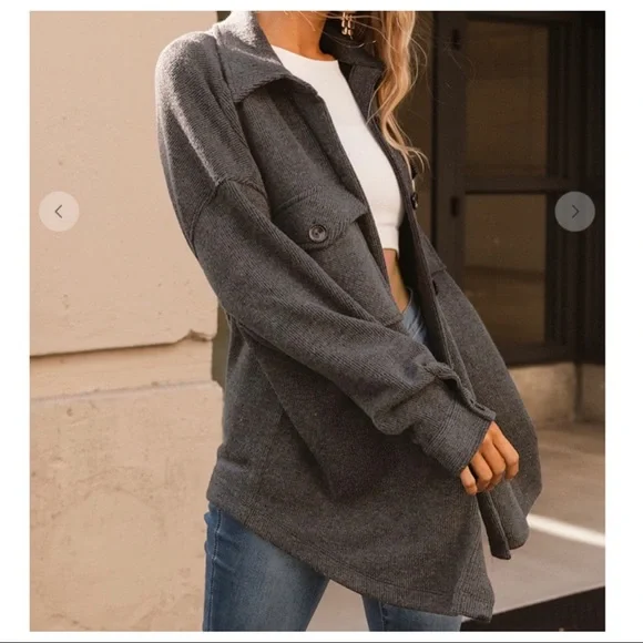 15 Boho Stretch Button-down Shirts Jacket - Picture 6 of 8